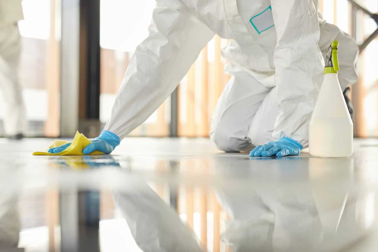 Industrial Floor Care sanitization.